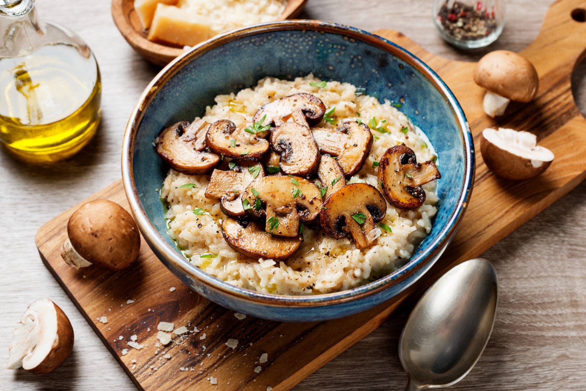 Creamy Chicken & Mushroom Risotto