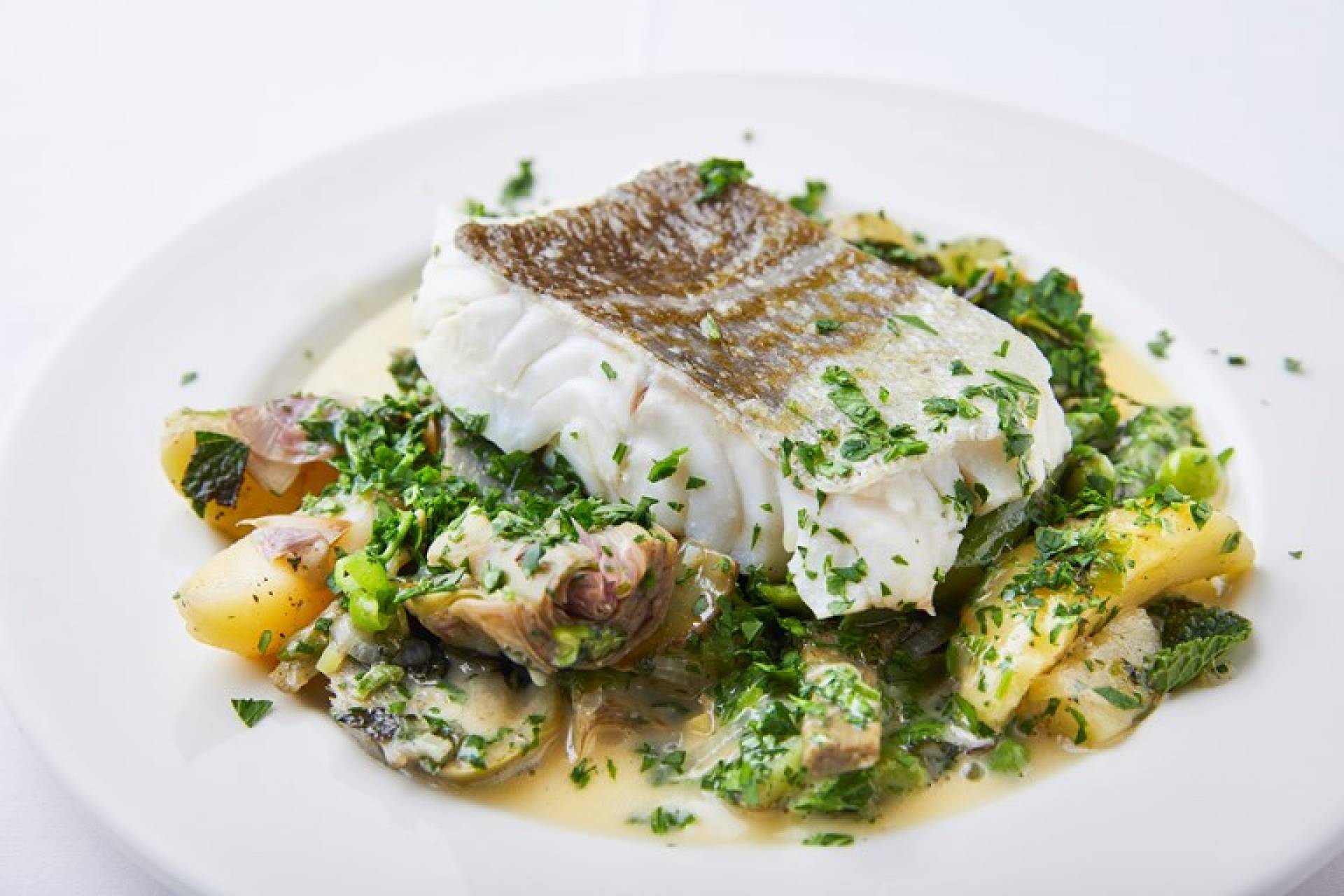 Poached White Fish
