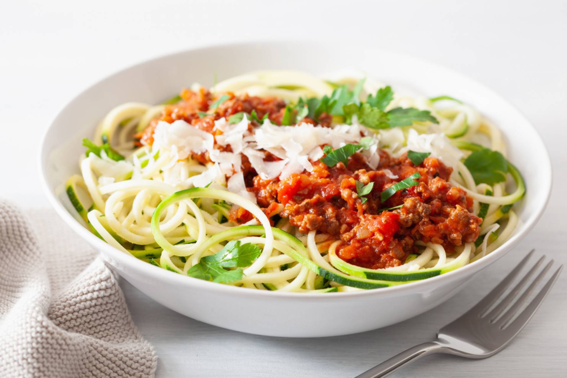 Whole30 Sunday Red Sauce over Zoodles