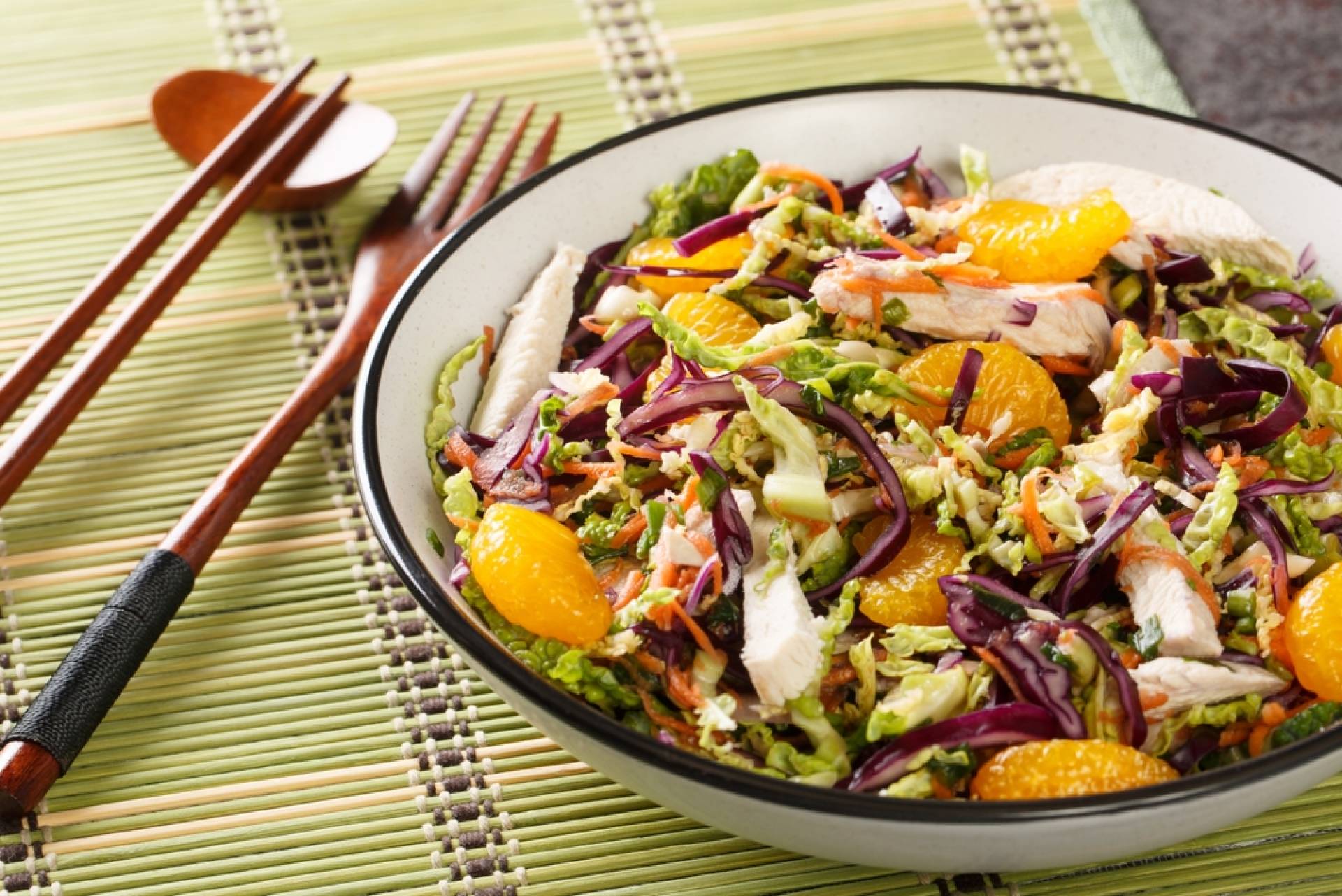 Thai Ginger Salad with Grilled Chicken