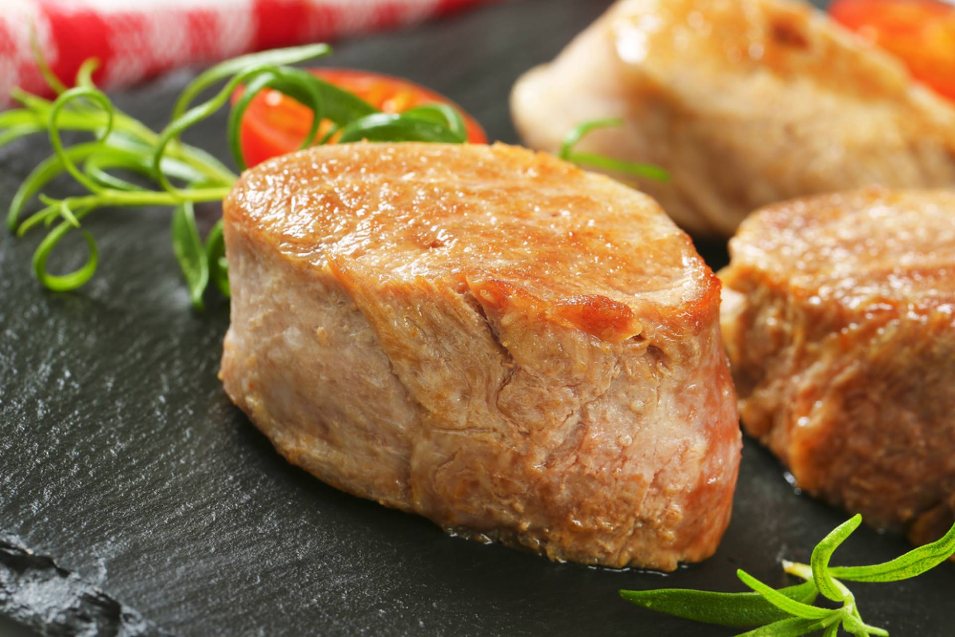 Pork Medallions with Chive Butter
