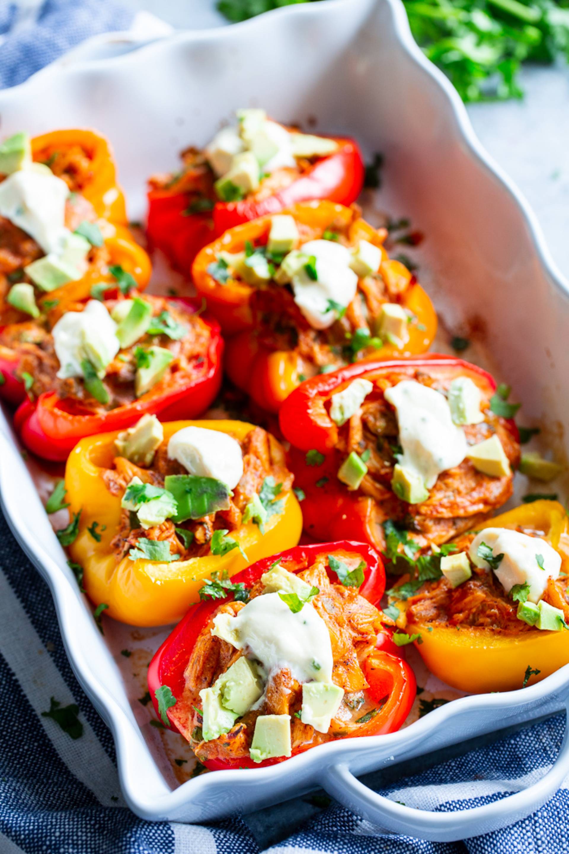 Whole30 Shredded Beef Stuffed Bell Peppers
