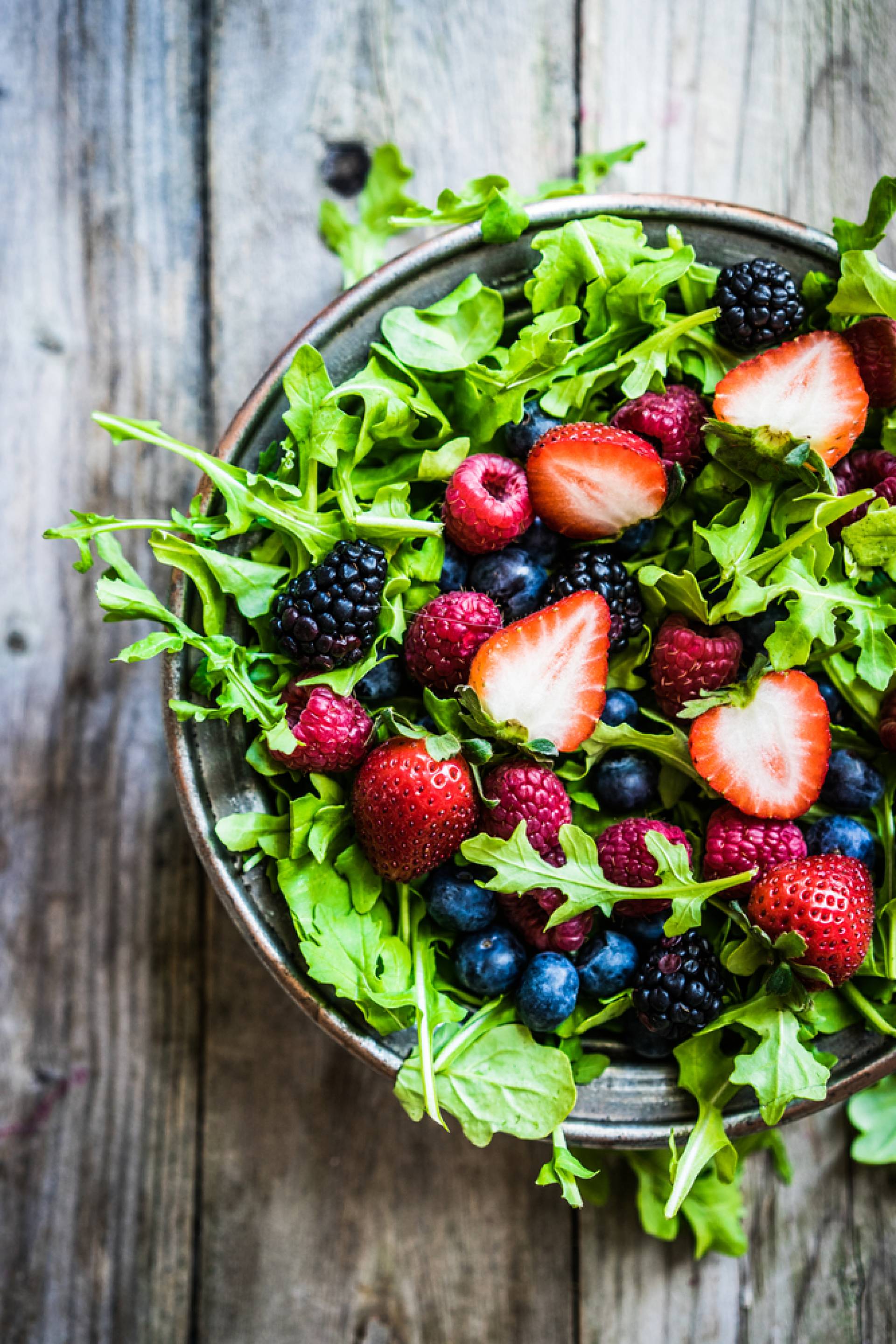 Mixed Berry Side Salad for Two