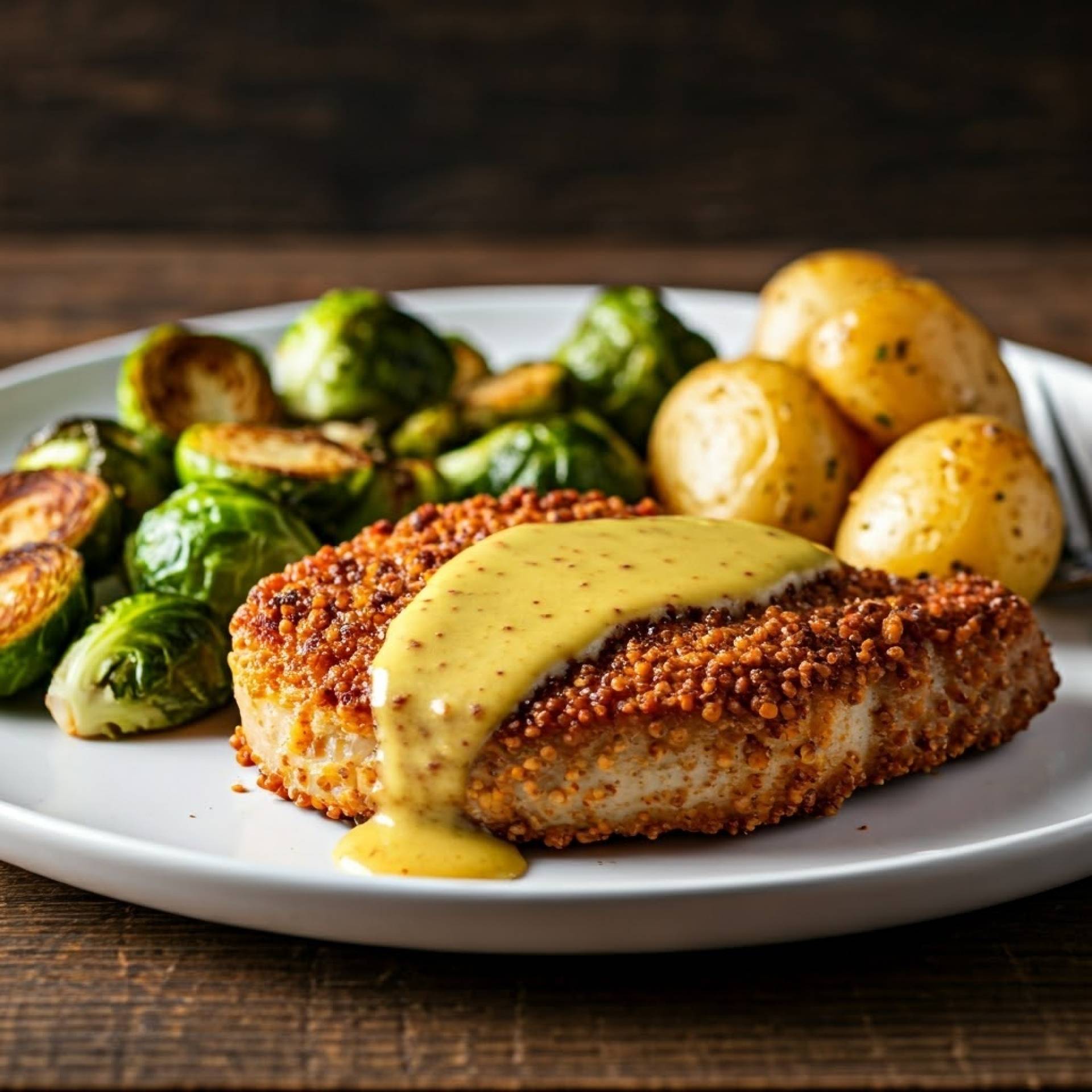 Pretzel Crusted Pork Chop