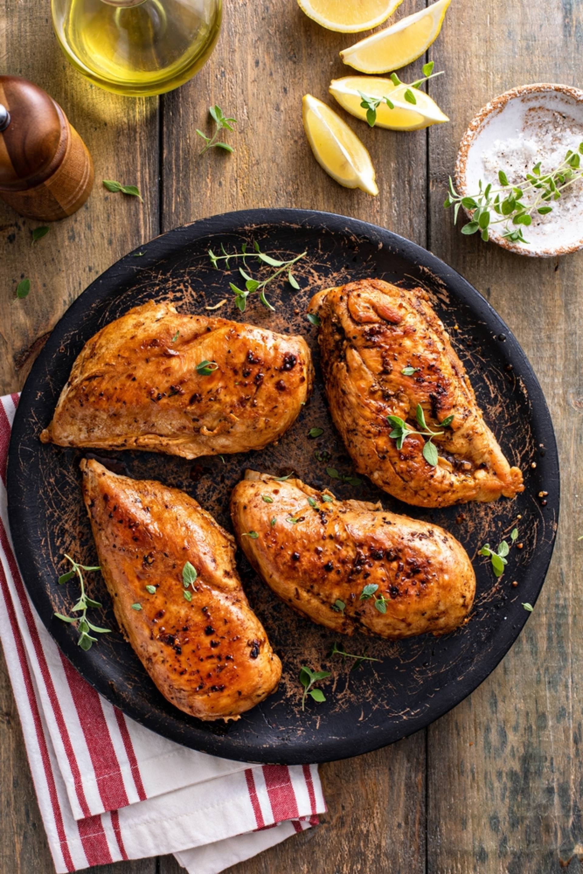 Whole30 Seared Chicken with Lemon Herb Compound Butter