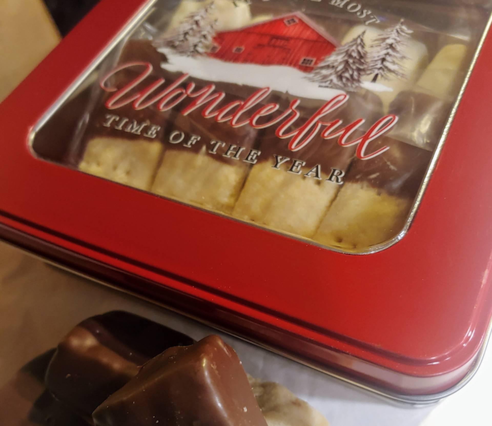 Chocolate Dipped Scottish Shortbread Cookies