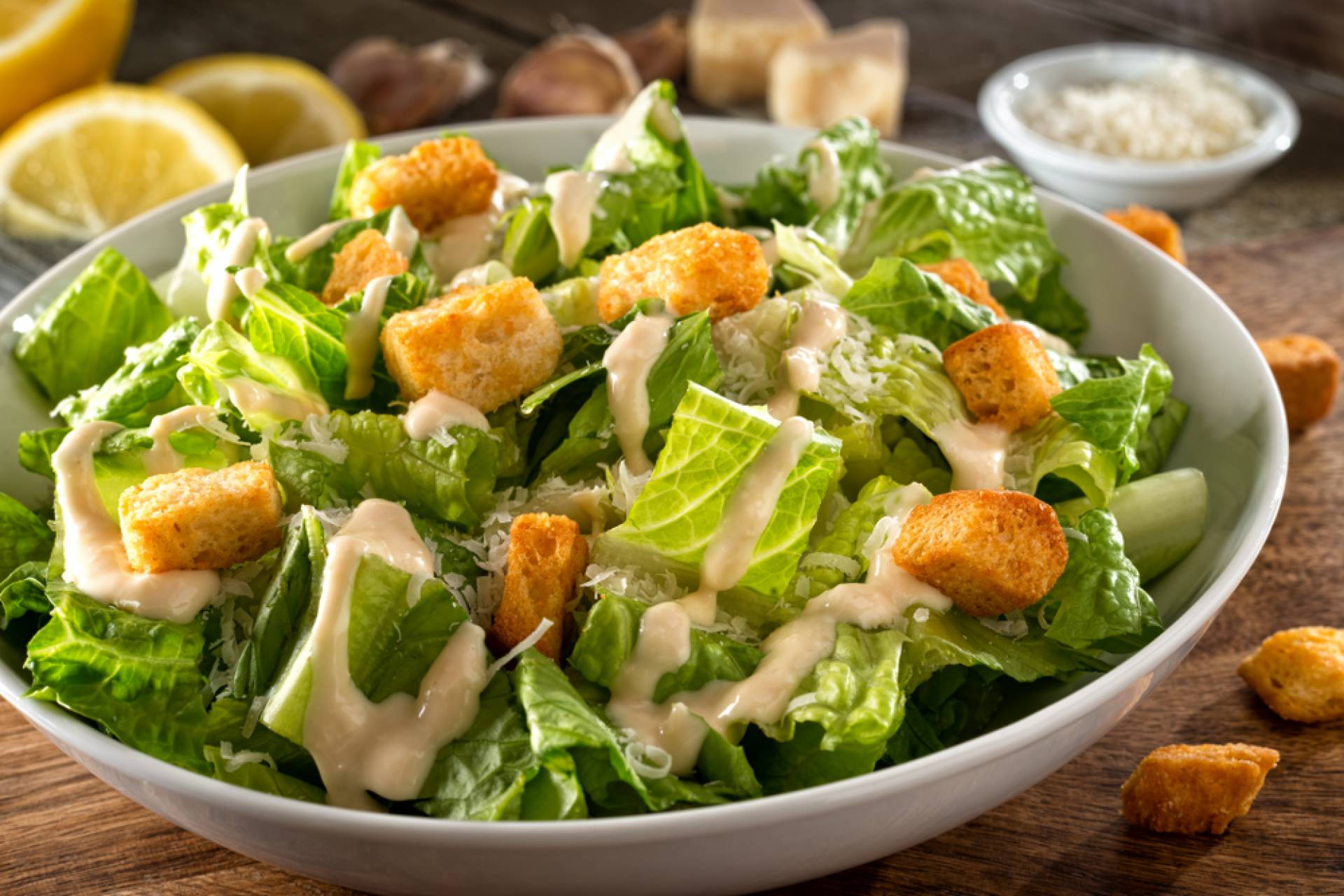 Whole30 Side Salad for Two- Classic Caesar Salad
