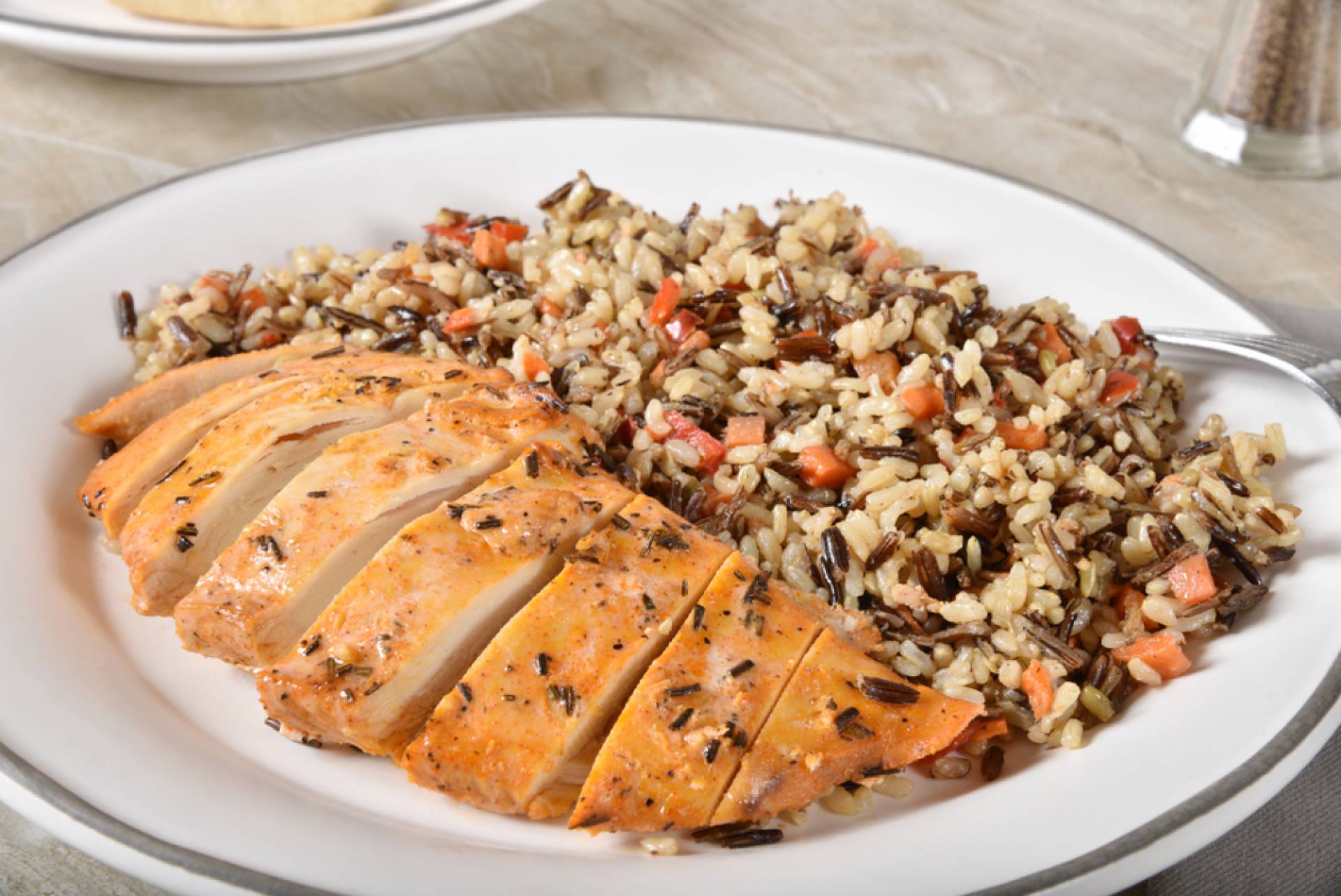 Herbed Chicken with Creamy Rice & Vegetables