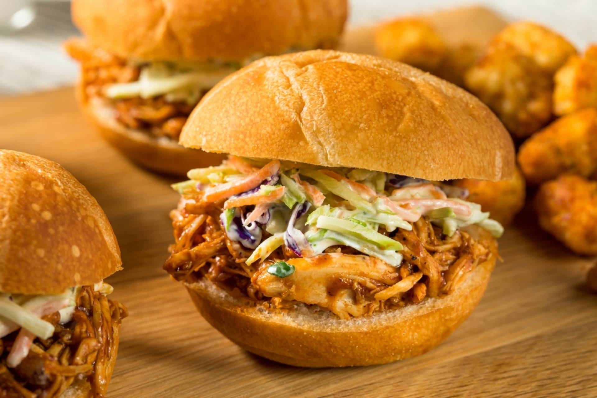 Pulled Pork Sliders with Peach BBQ