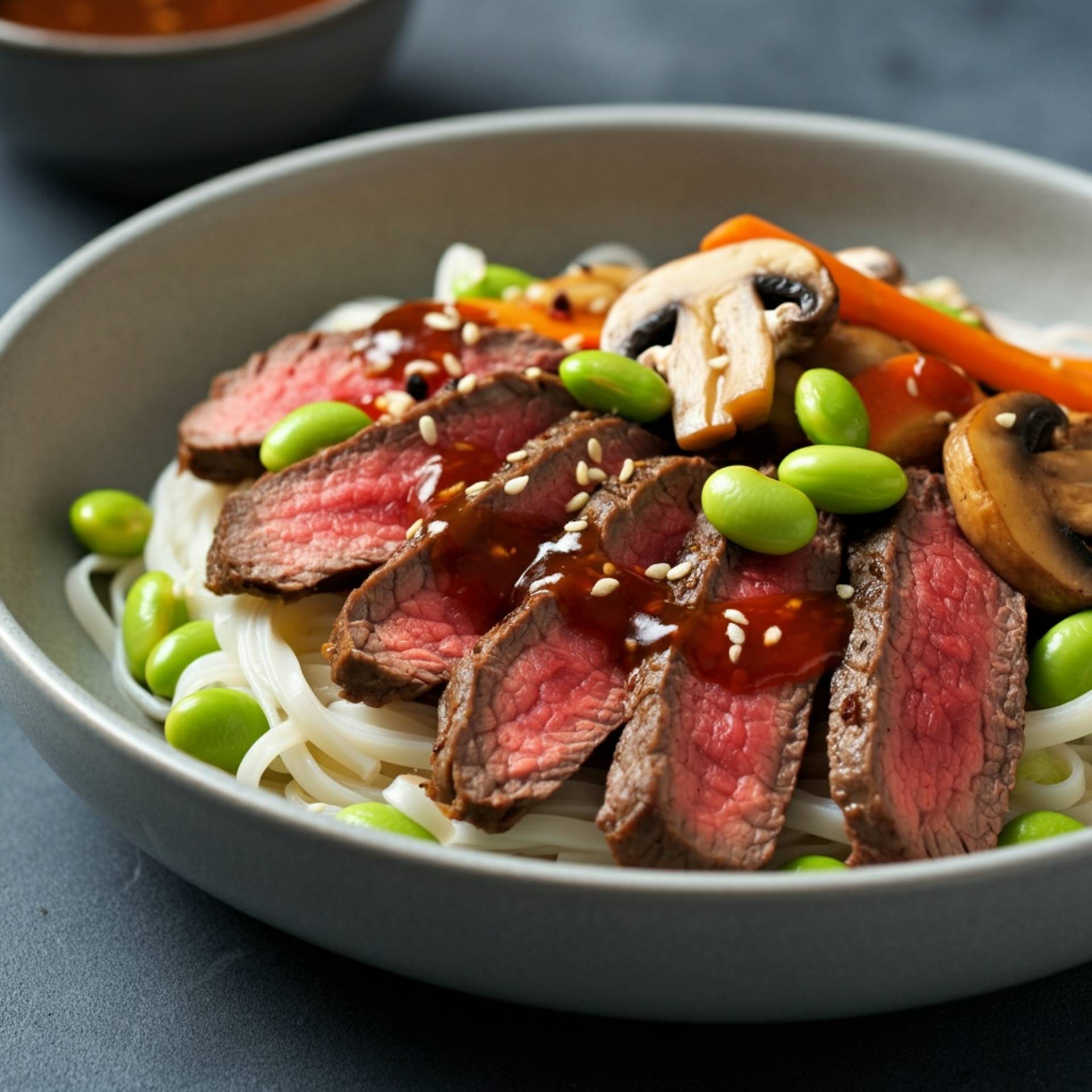 Steak & Vegetables with Sweet Chili Marinade