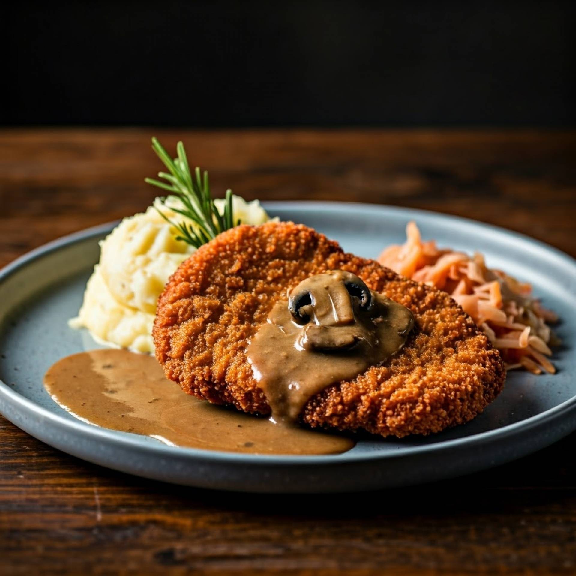 Pork Schnitzel with Mashed Potatoes