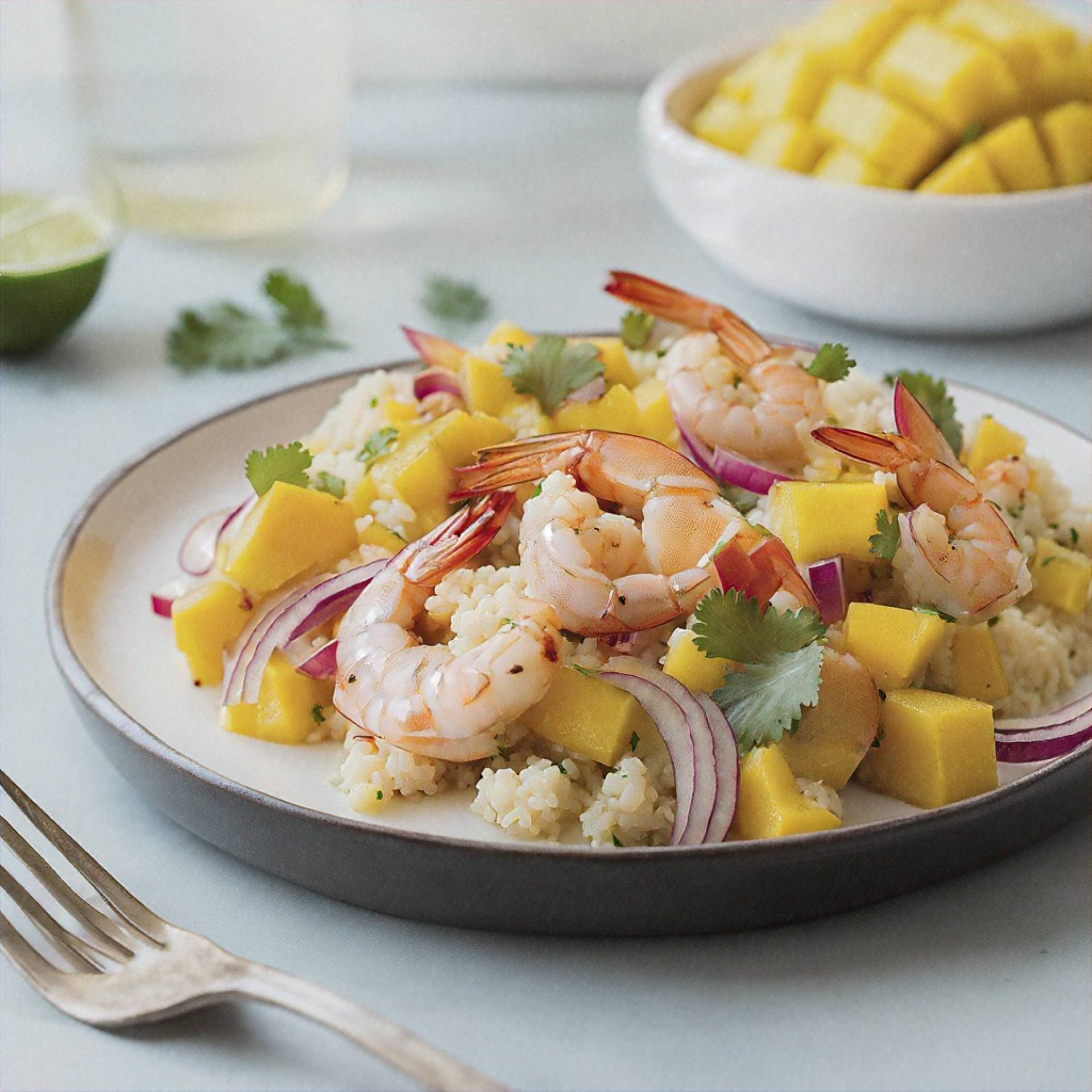 Whole30 Chili Lime Shrimp Taco Bowl