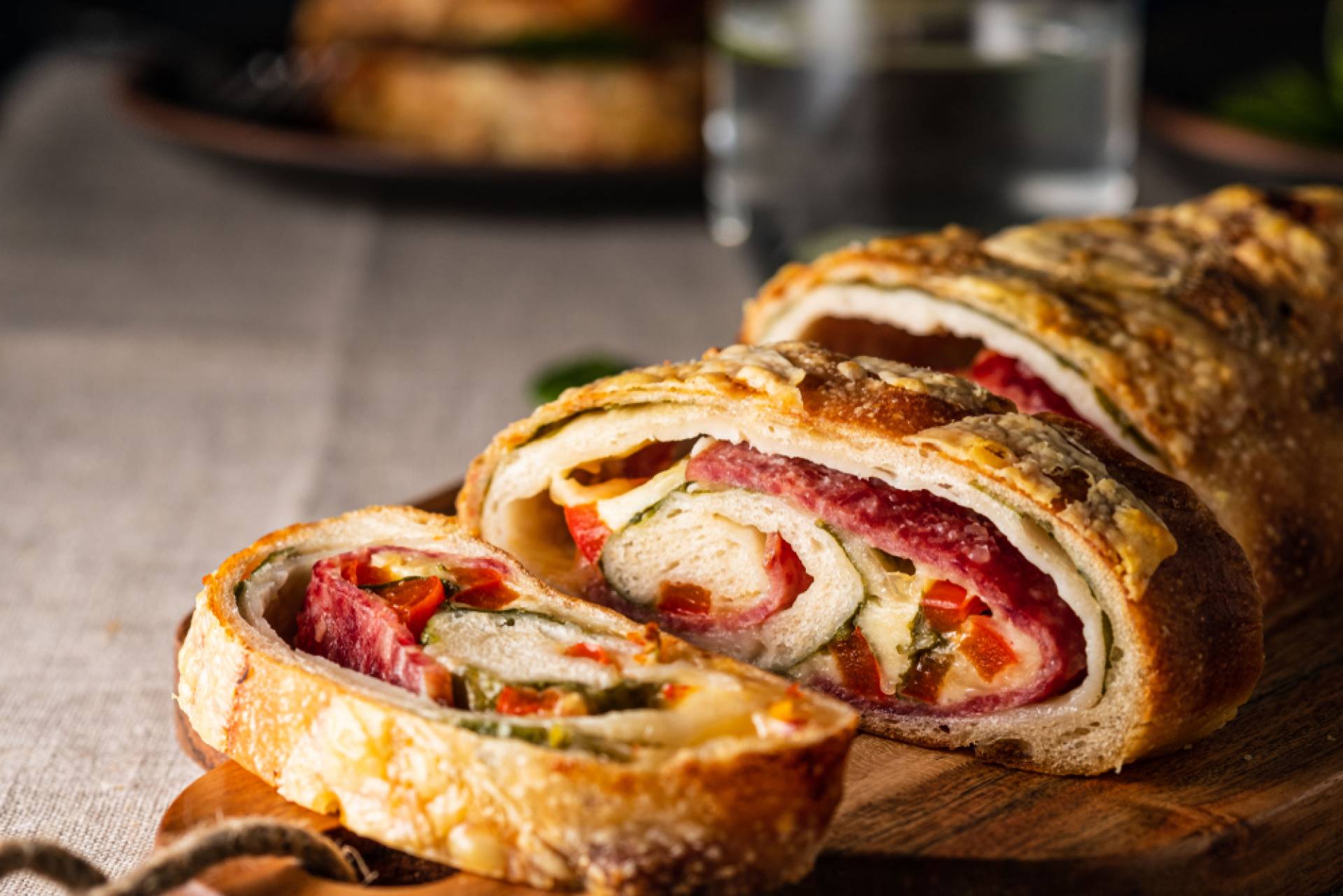 Pepperoni & Basil Stromboli