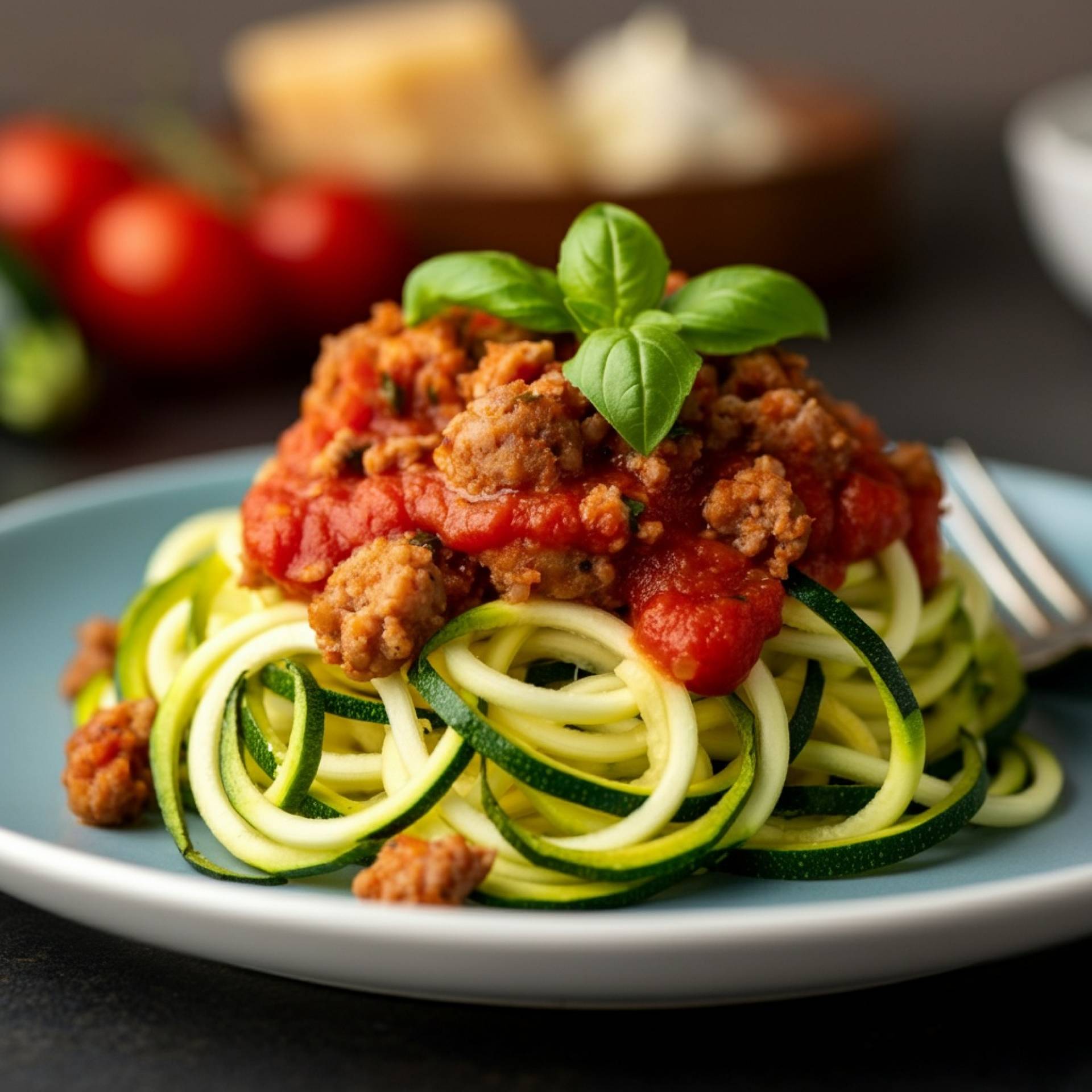 Whole30 Zoodles with Italian Sausage