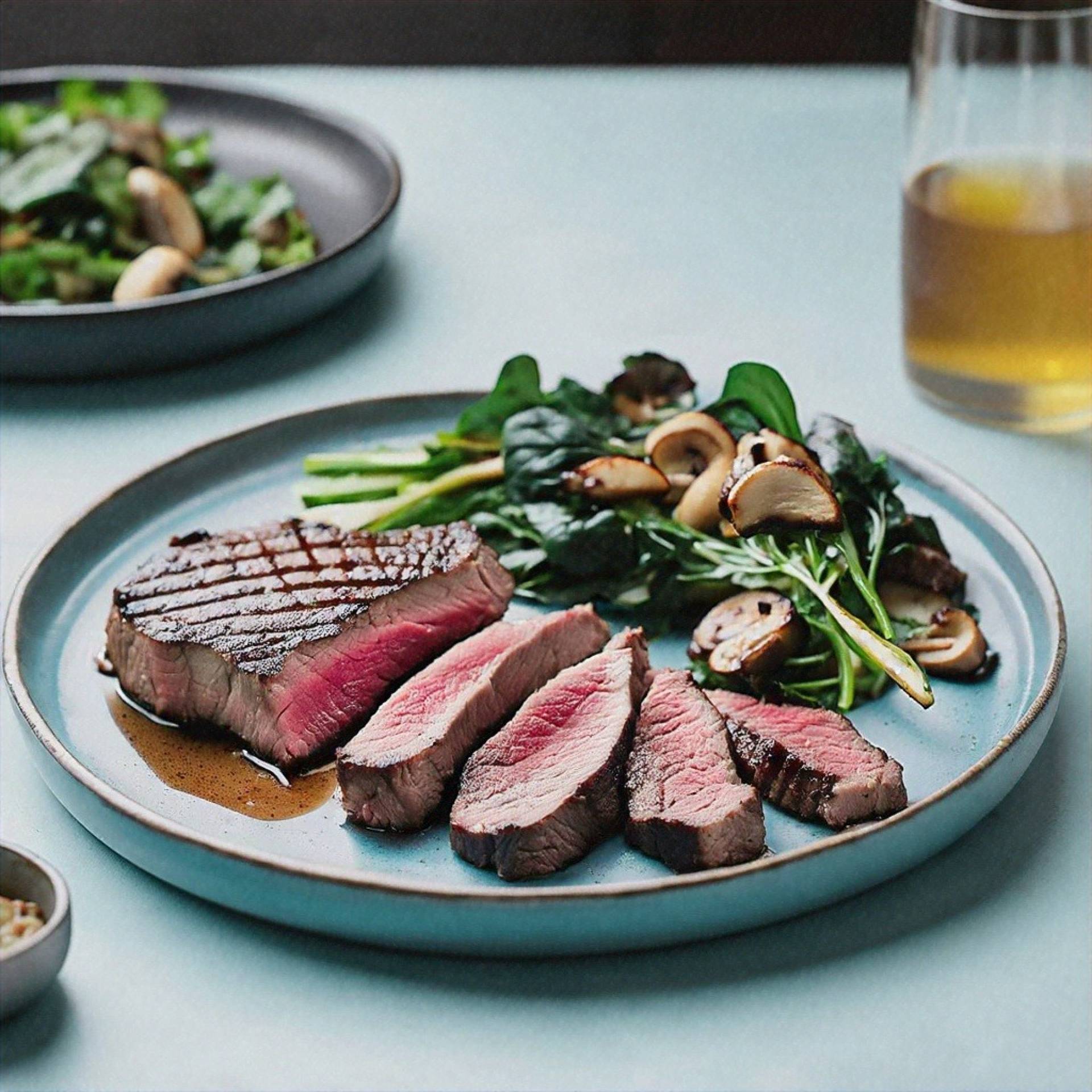 Grilled Flank Steak & Mushroom Casserole