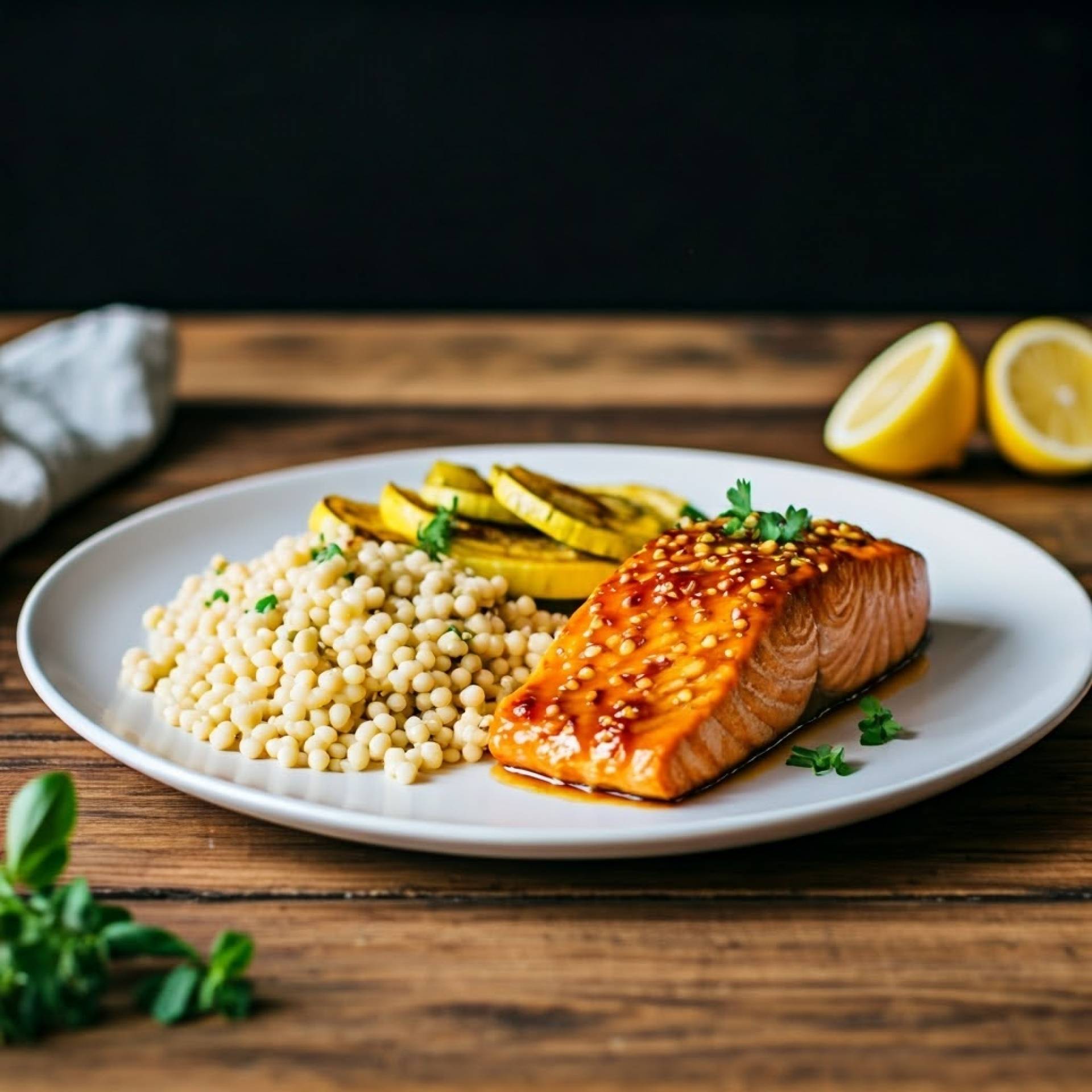 Honey Harissa Salmon