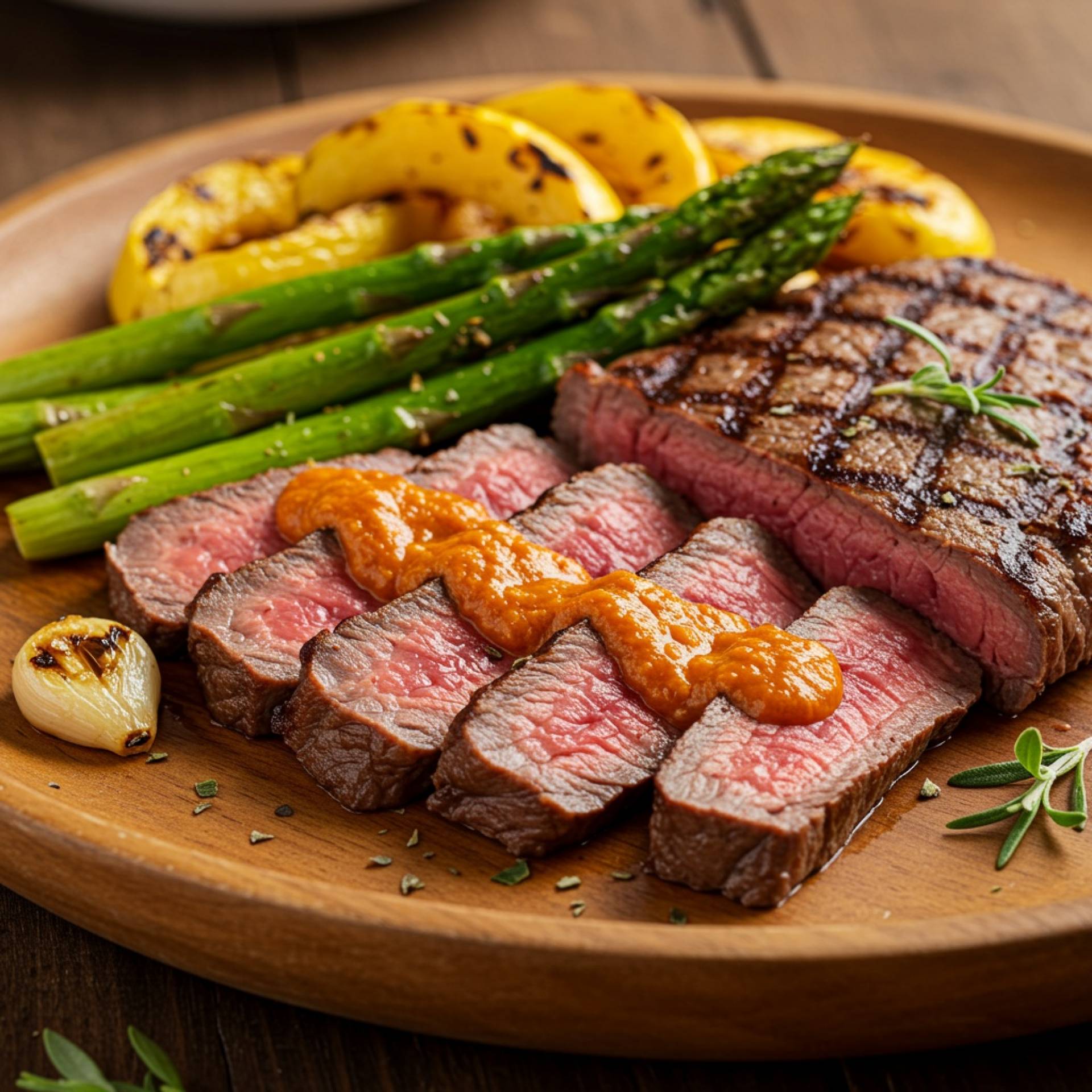 Mindful Meals Grilled Flank Steak with Romesco