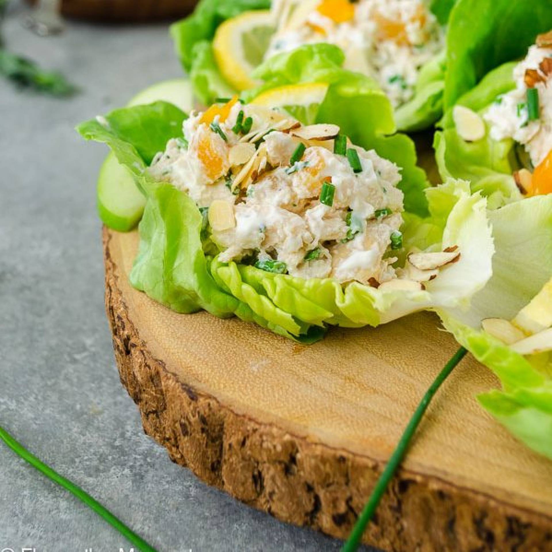 Whole30 Five Eggs' Chicken Salad Lettuce Cups