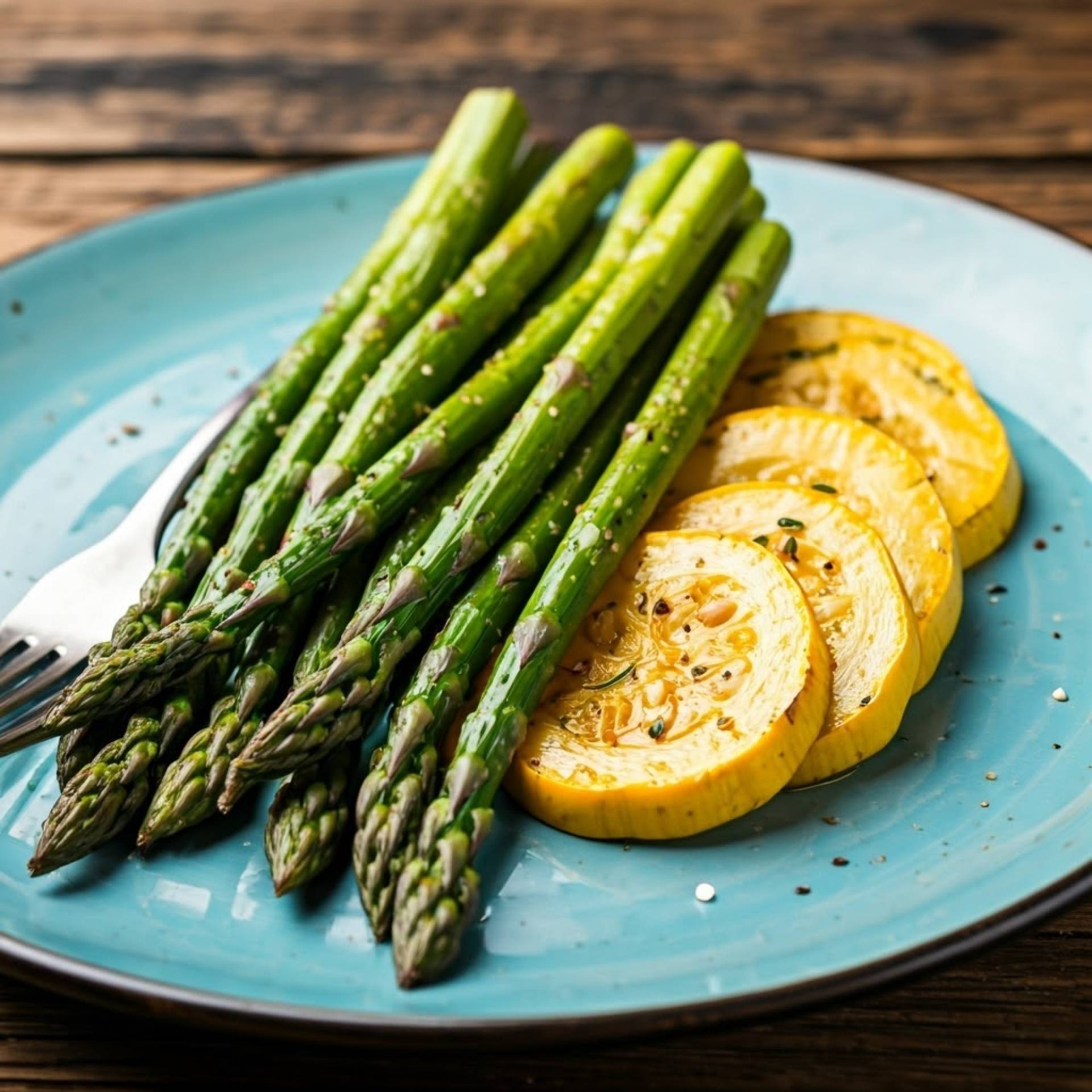Roasted Asparagus & Yellow Squash