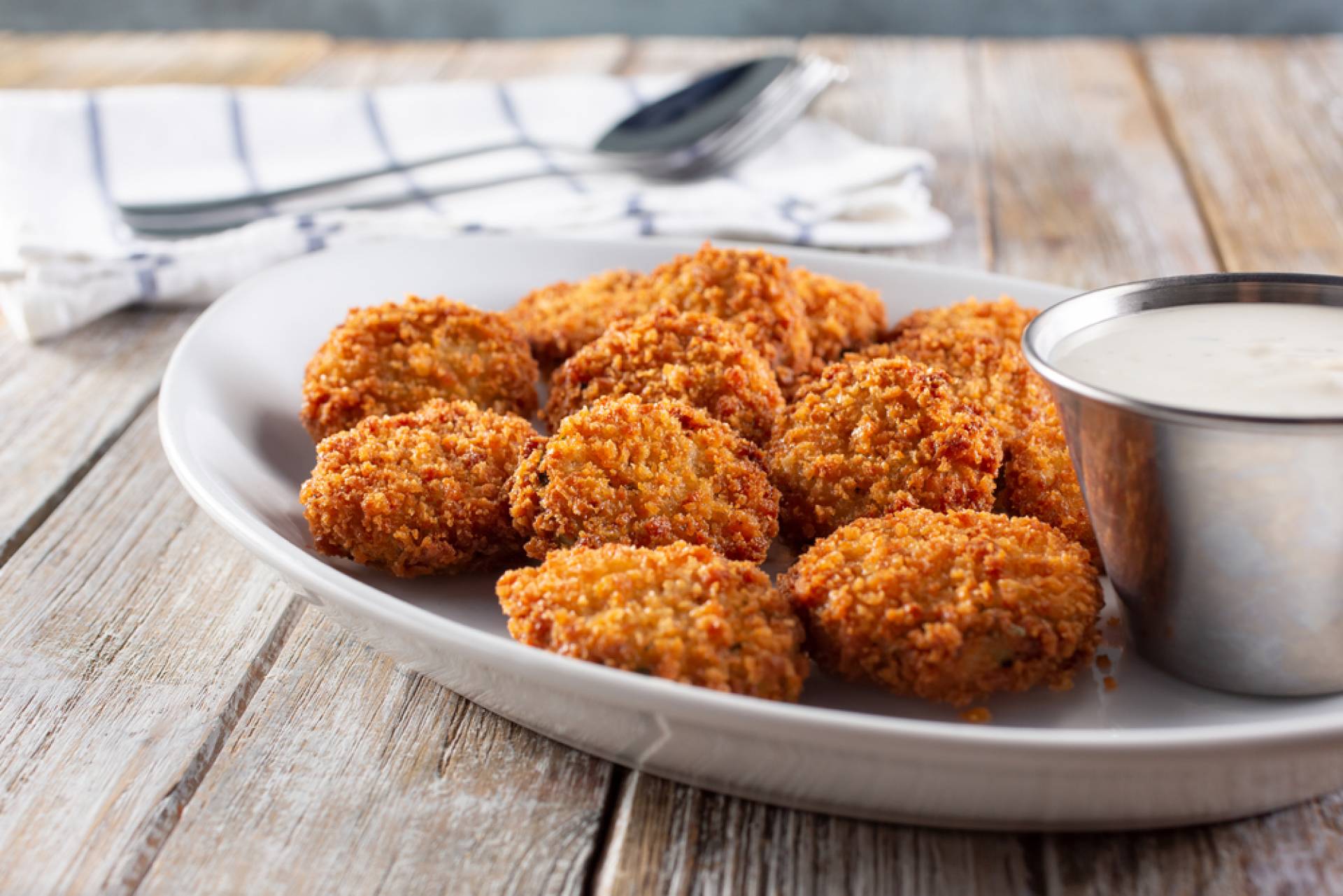 Fried Zucchini & Ranch Dipping Sauce