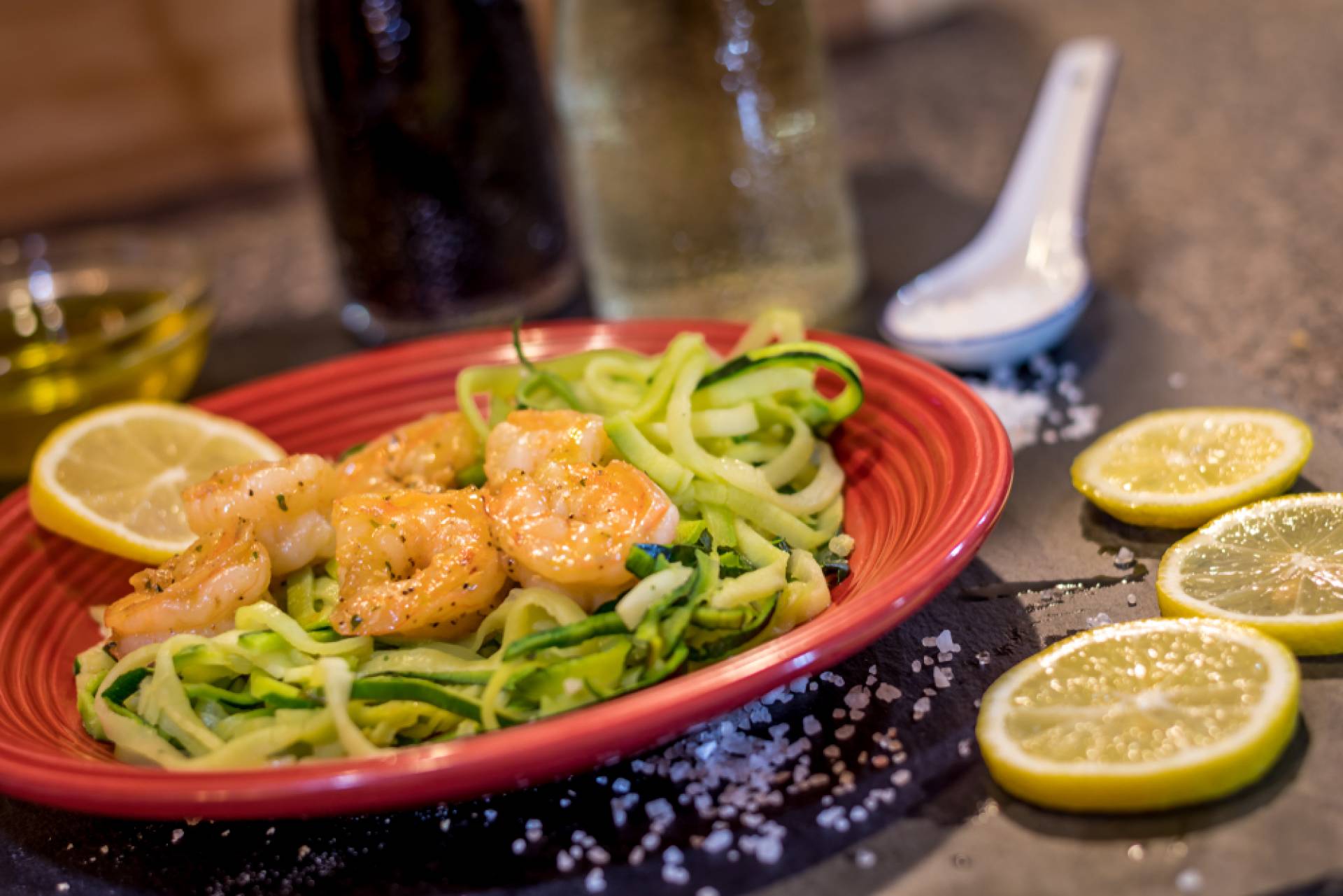 Whole30 Shrimp Scampi over Zoodles