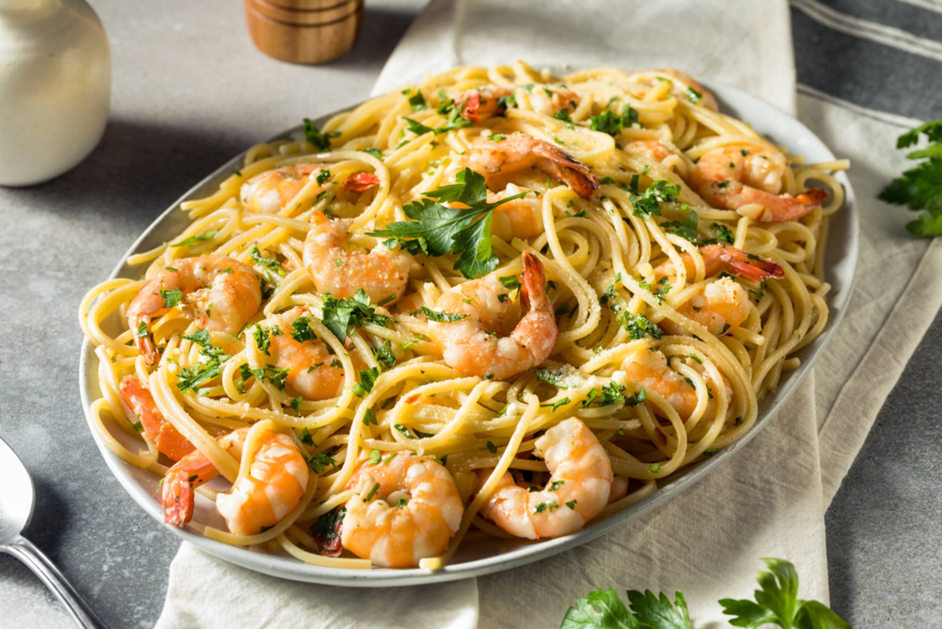 Mindful Meals Shrimp Scampi with Gluten Free Pasta