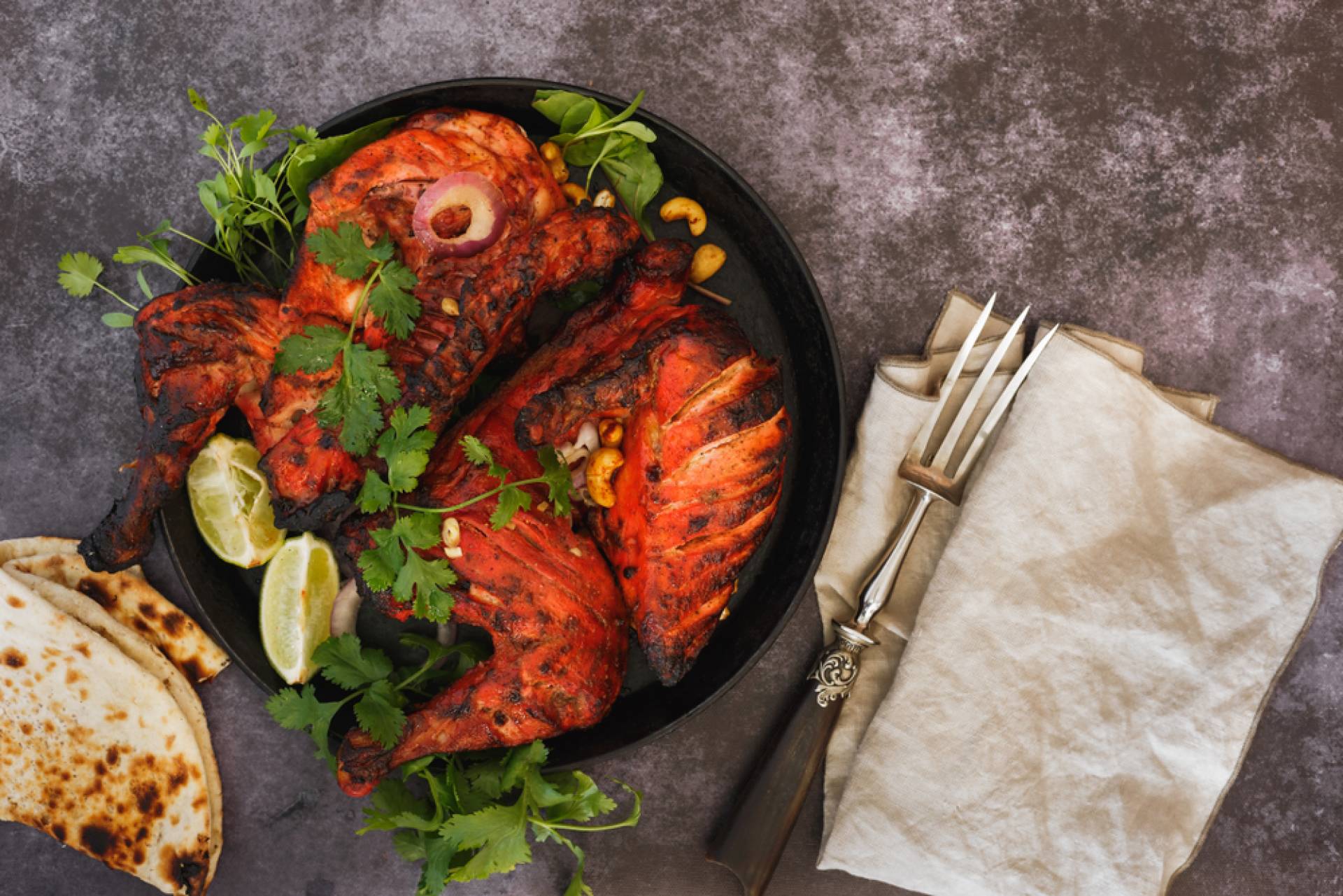 Tandoori Chicken with Roasted Vegetables