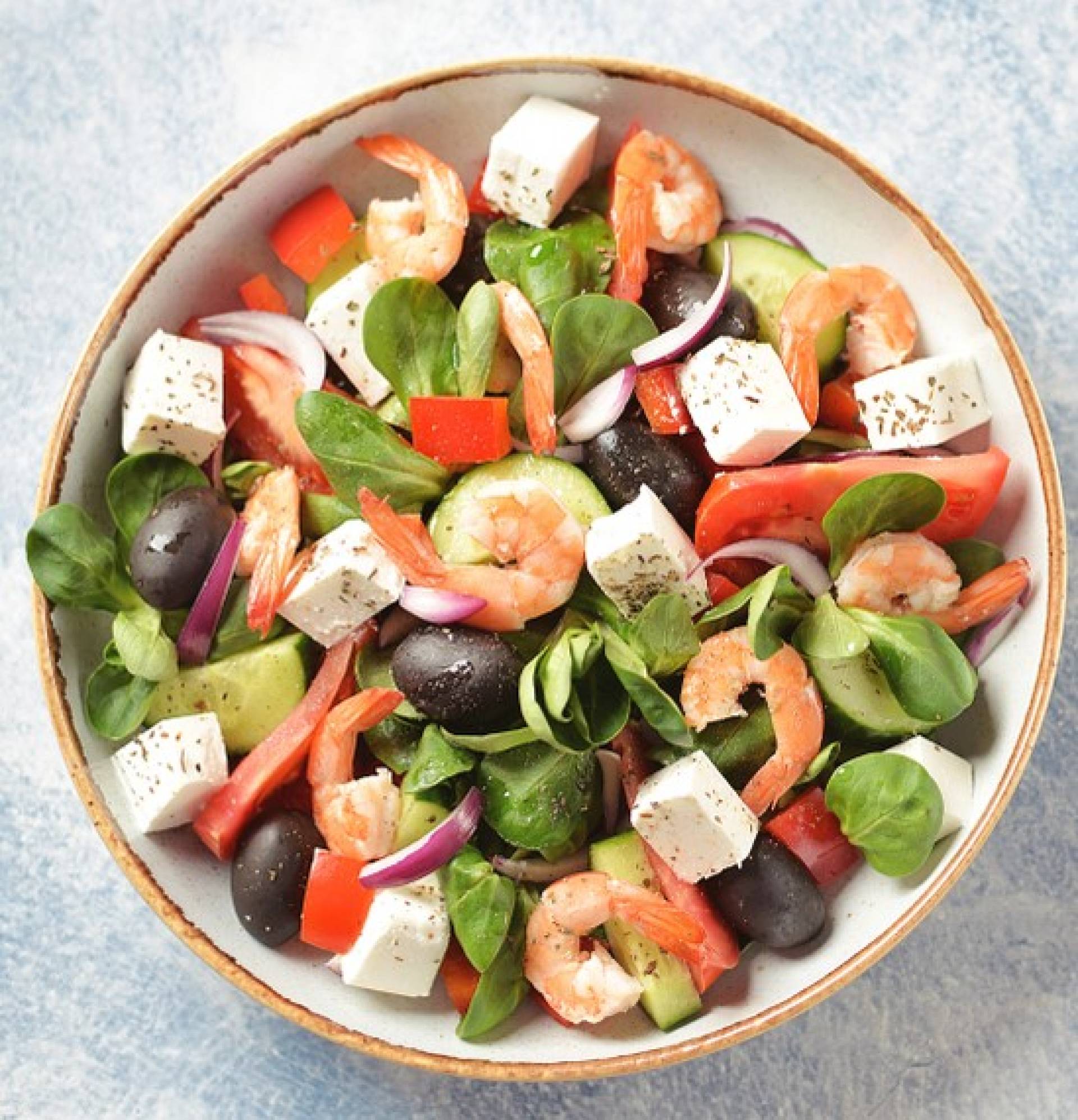 Whole30 Mediterranean Shrimp Salad