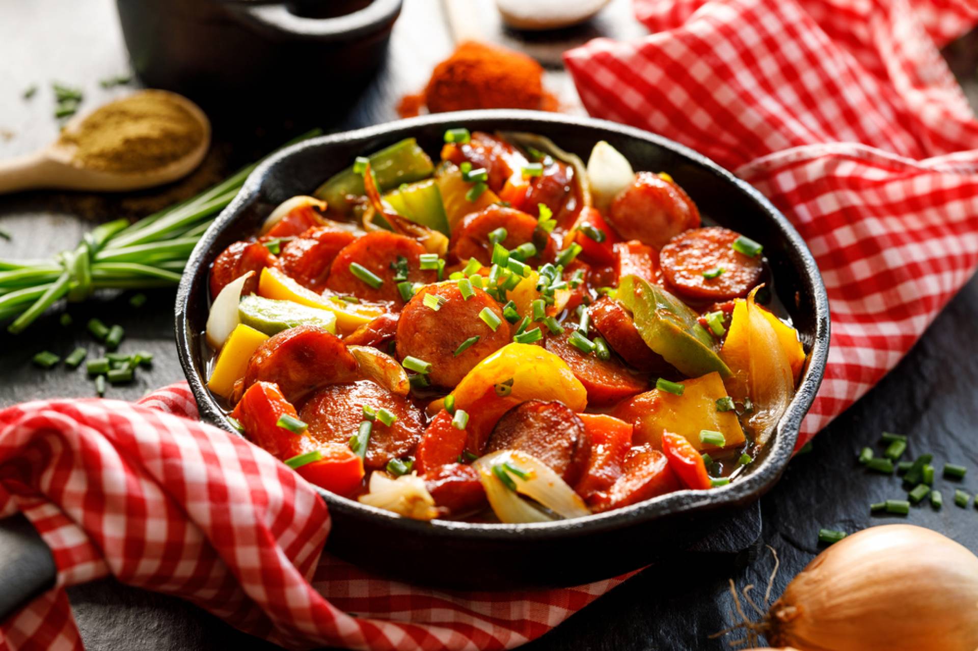 Whole30 Roasted Vegetable and Sausage Bake