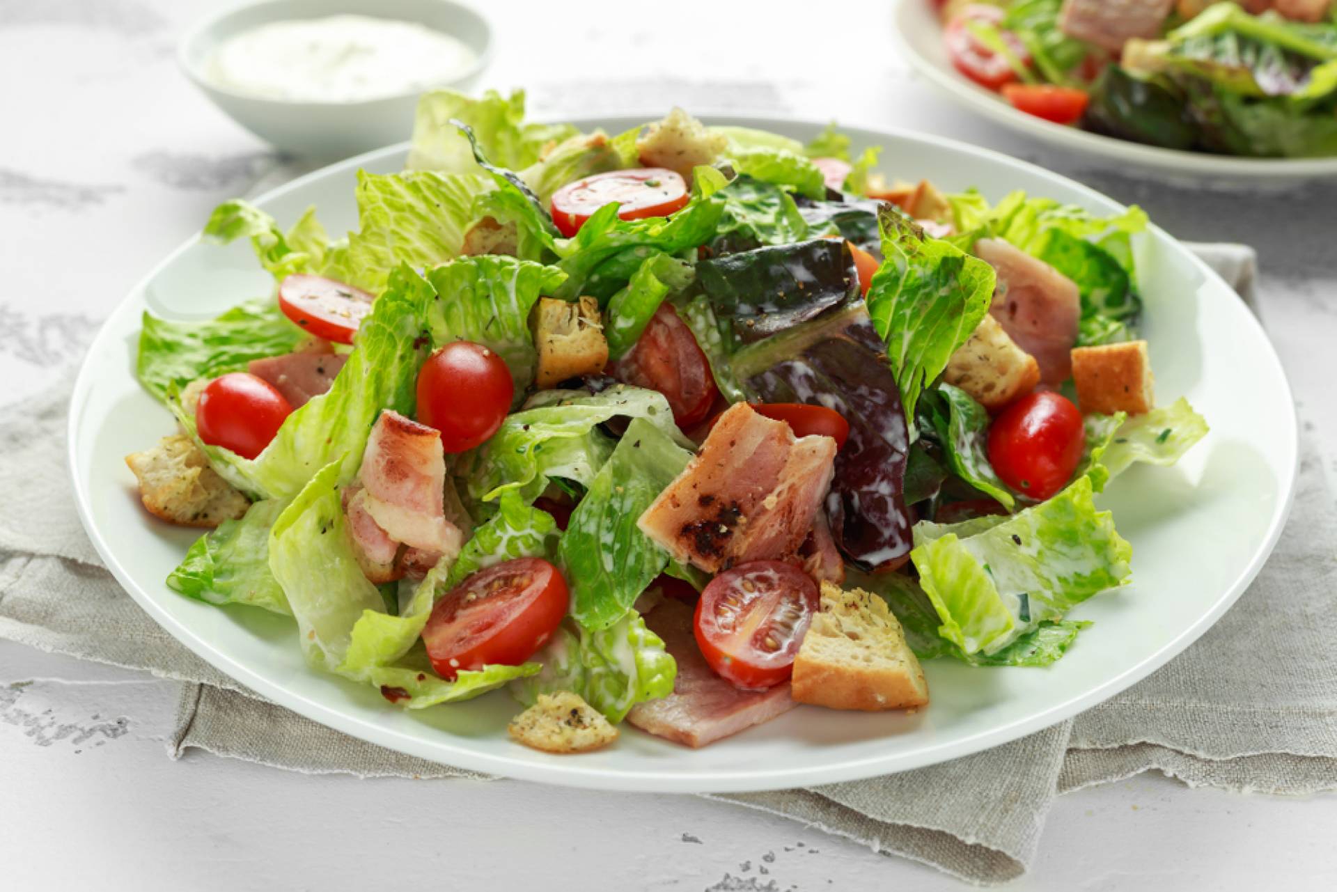 Whole30 BLT Salad with Grilled Chicken