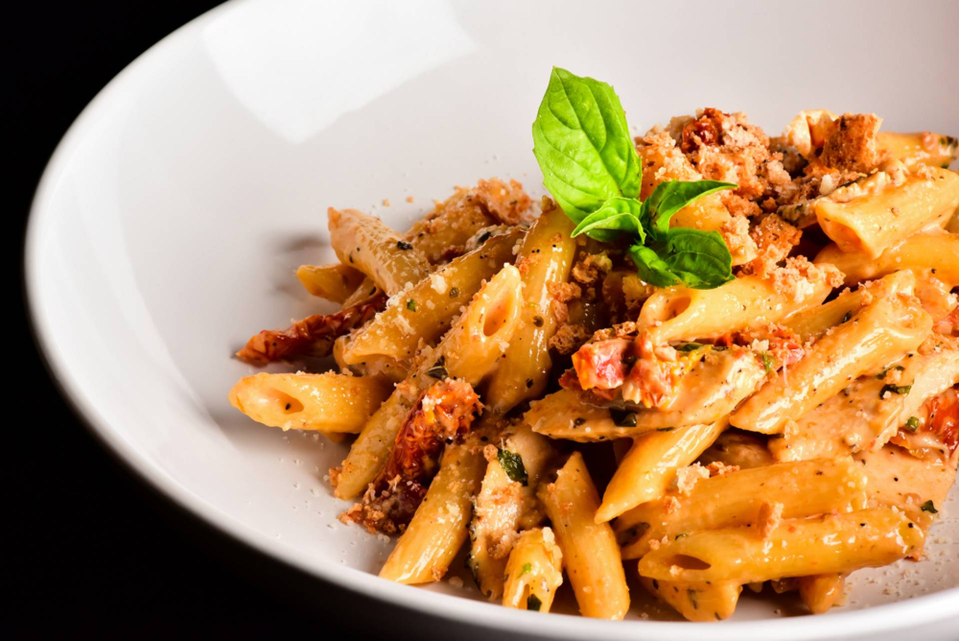 Penne with Sundried Tomato Pesto & Grilled Citrus Chicken