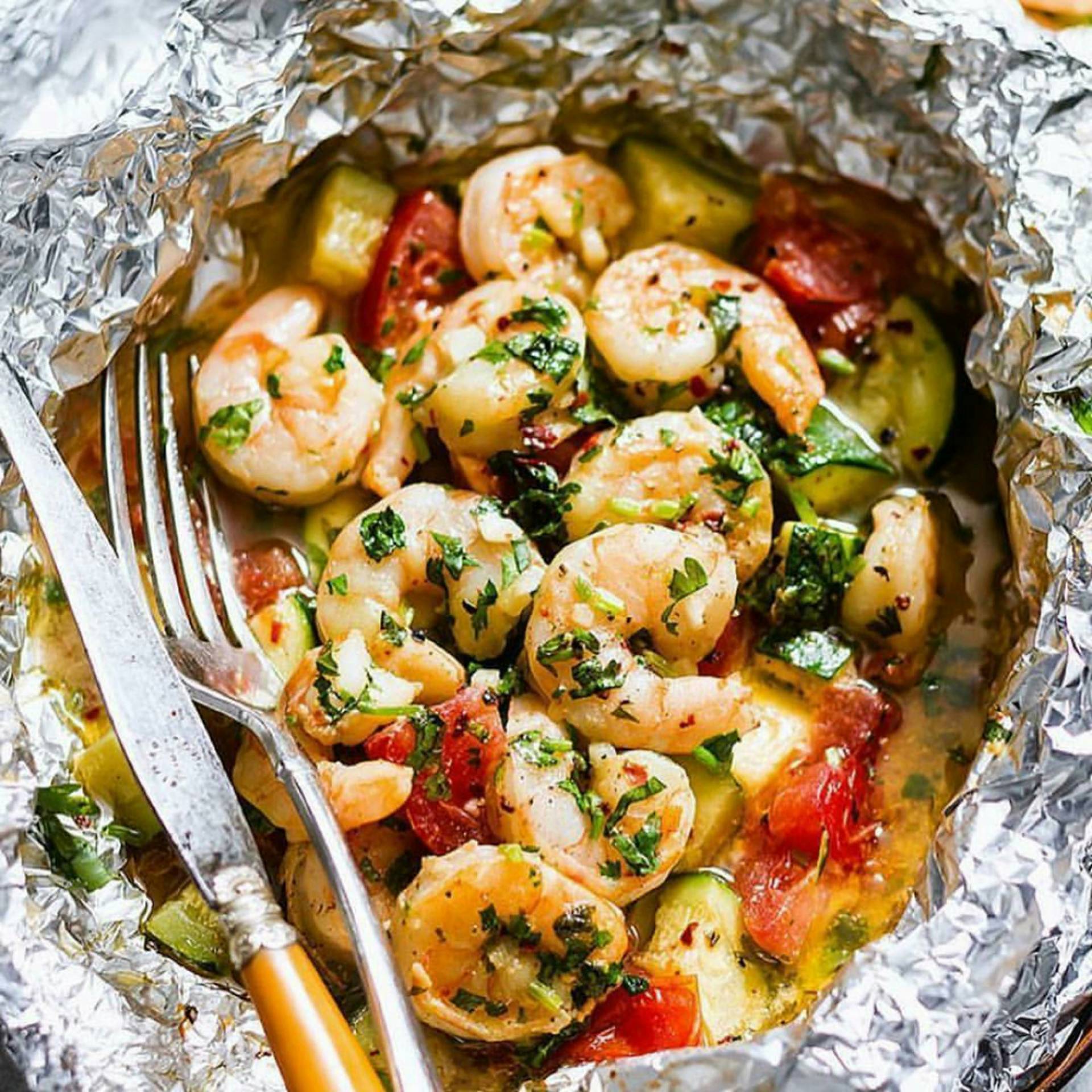 Whole30 Low Country Boil Hobo Packet