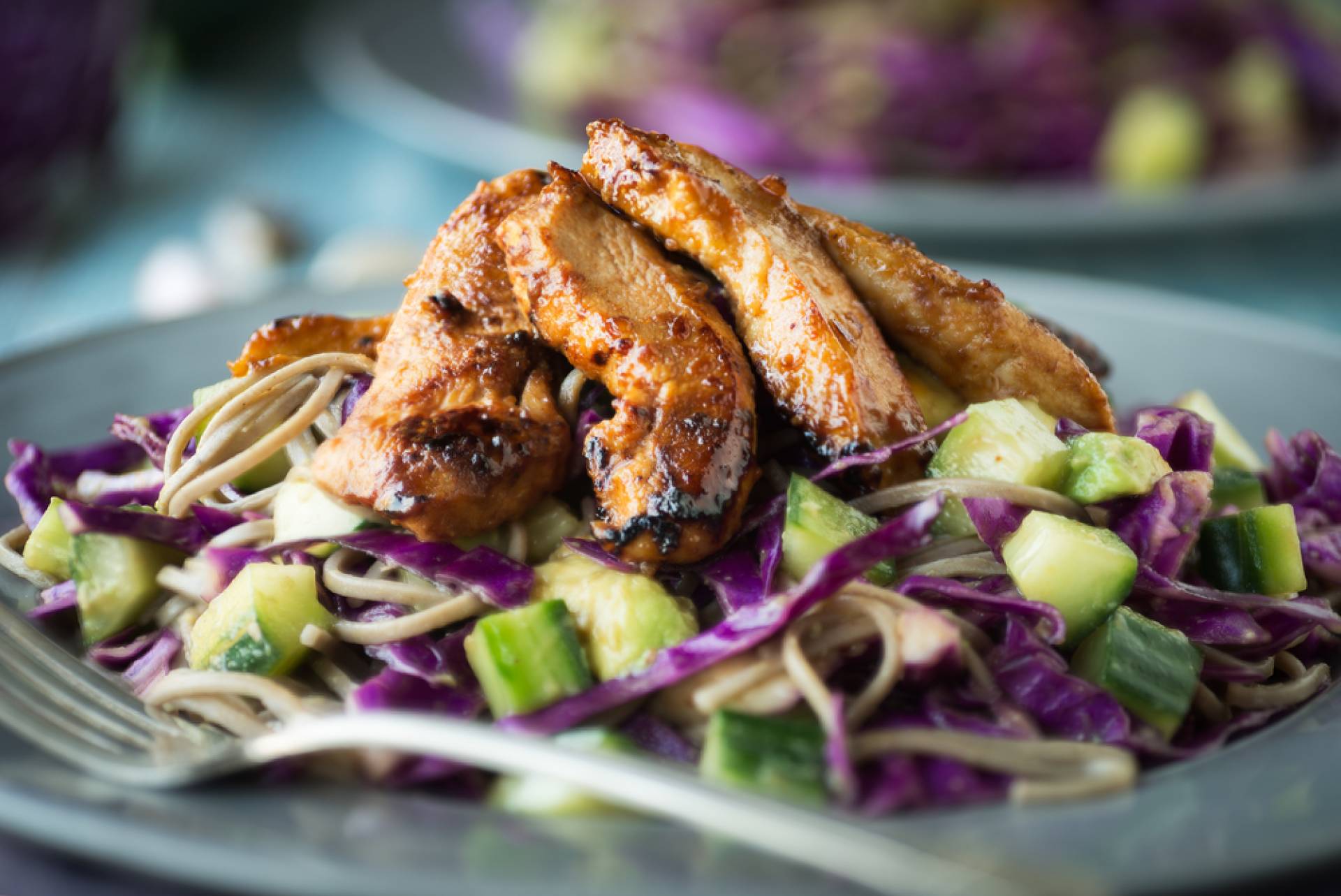 Chopped Thai Salad with Grilled Chicken