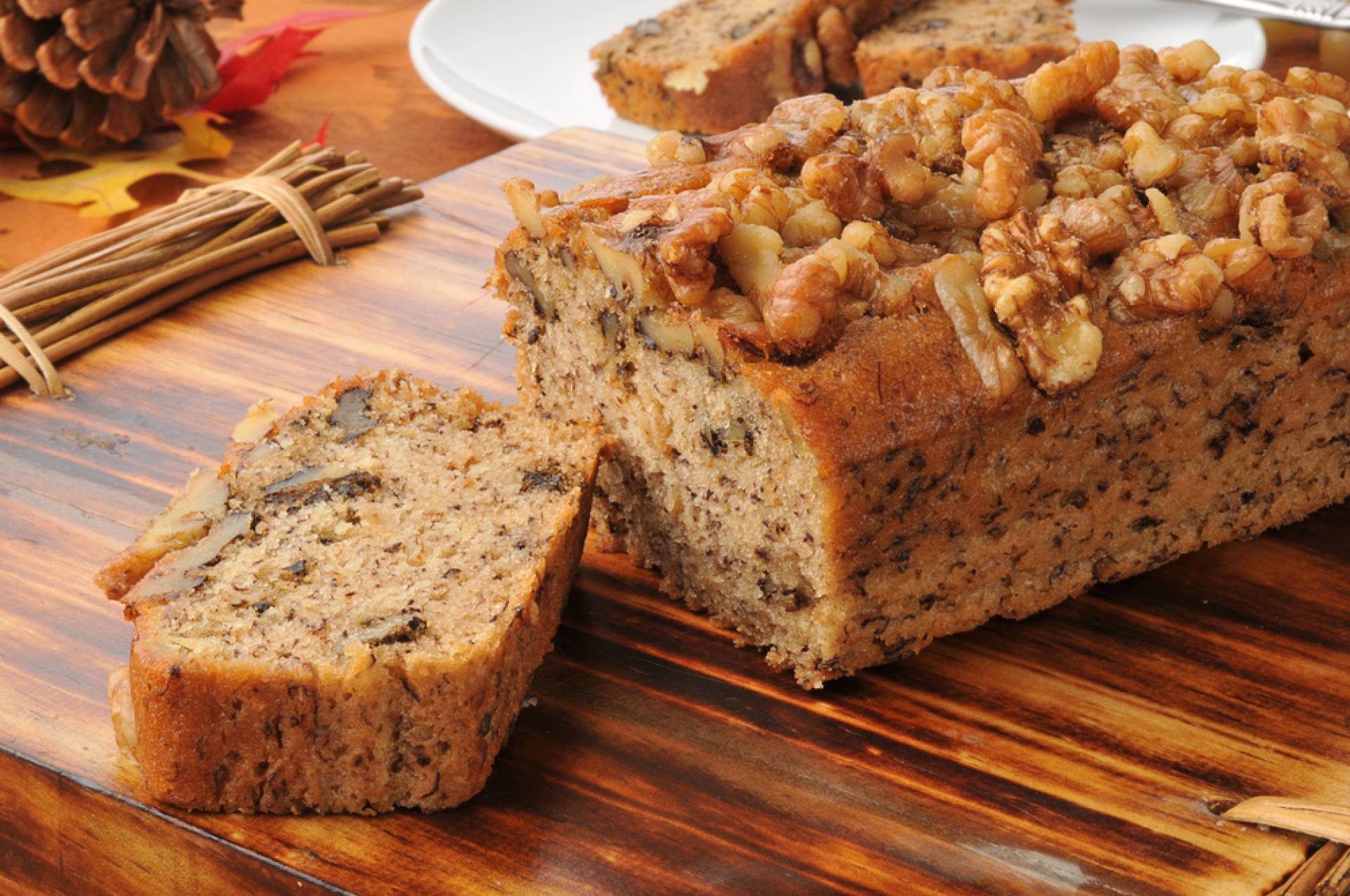 Banana Bread with a Streusel Walnut Topping - Five Eggs